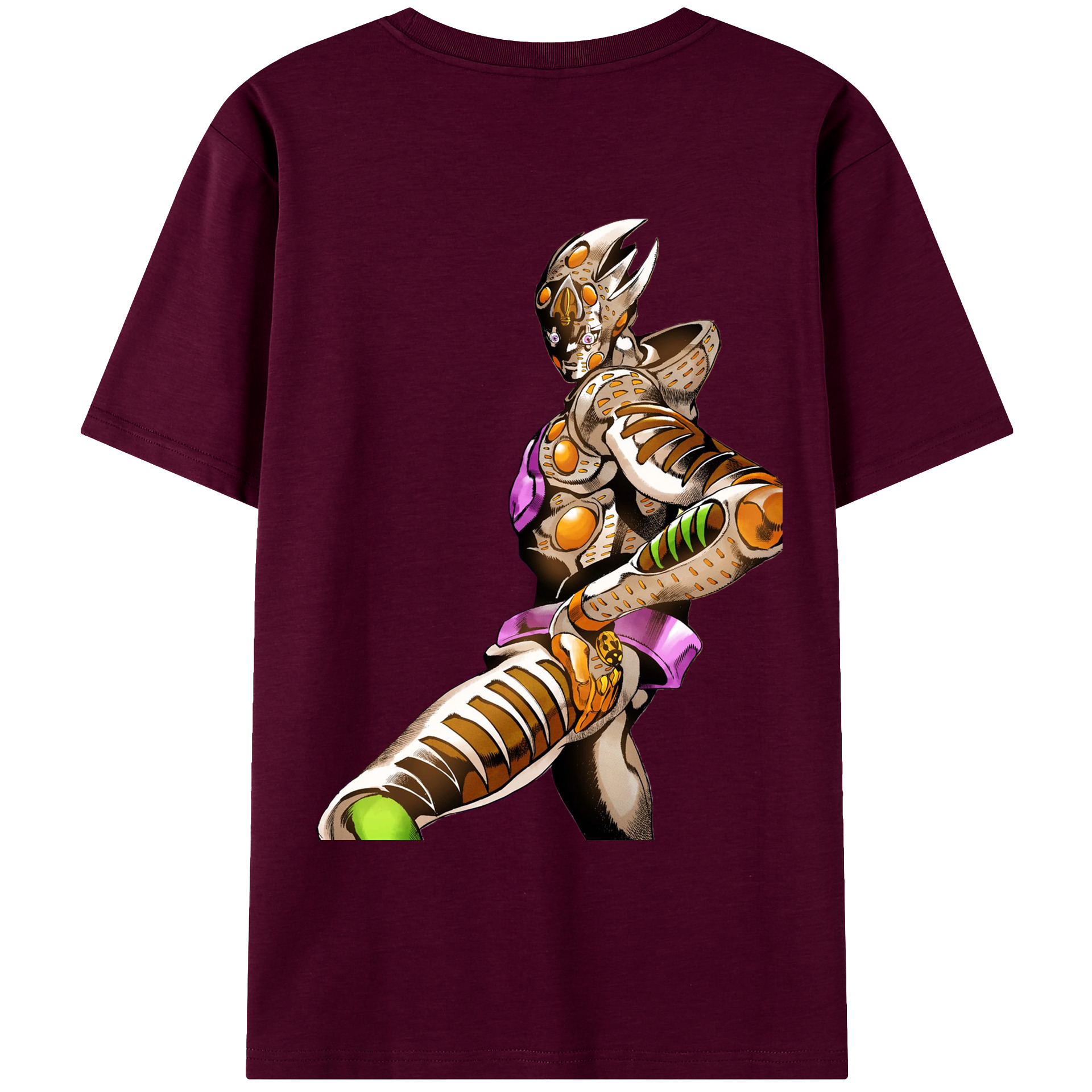 （画像用） ジョジョの奇妙な冒険 ジョルノ?ジョバァーナ JoJo's Bizarre Adventure Giorno Giovanna レディース半袖Tシャツ(バックプリント)